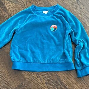 Girls velour sweatshirt